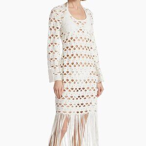 Pierce Cotton Fringe Cover-Up